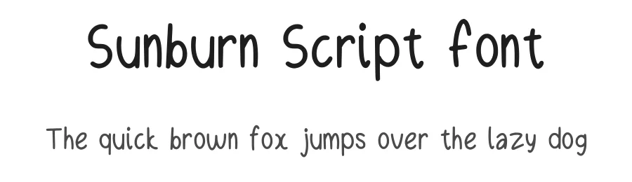 Sunburn Script Font by ColorCorn23 — Script Handwritten Font