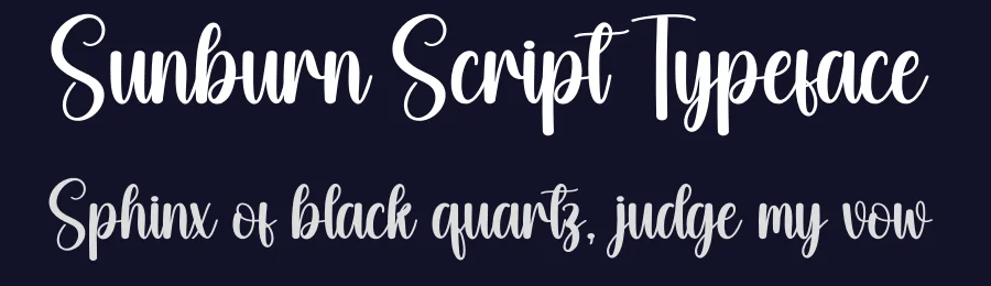 Sunburn Script Typeface by creativeletter — Script Handwritten Font — thumbnail 2