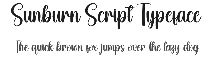 Sunburn Script Typeface by creativeletter — Script Handwritten Font