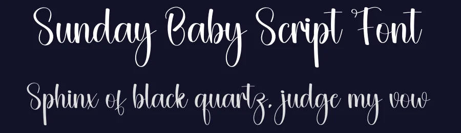 Sunday Baby Script Font by creativeletter — Script Handwritten Font — thumbnail 2