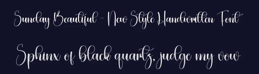 Sunday Beautiful – New Style Handwritten Font by creativeletter — Script Handwritten Font — thumbnail 2