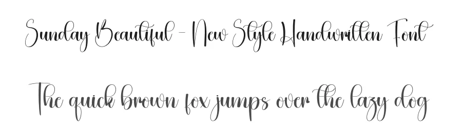 Sunday Beautiful – New Style Handwritten Font by creativeletter — Script Handwritten Font