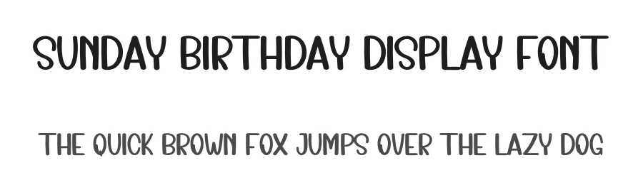 Sunday Birthday Display Font by inermediaSTUDIO — Display Font