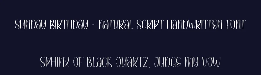 Sunday Birthday – Natural Script Handwritten Font by andikastudio — Display Font — thumbnail 2