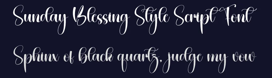 Sunday Blessing Style Script Font by creativeletter — Script Handwritten Font — thumbnail 2