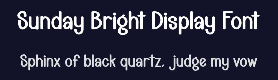 Sunday Bright Display Font by creativeletter — Display Font — thumbnail 2