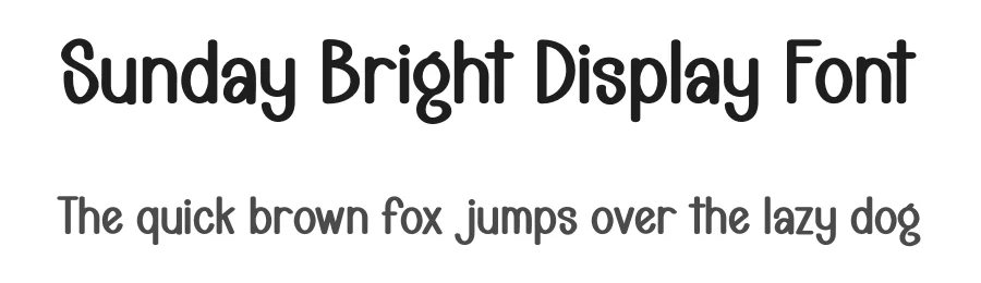 Sunday Bright Display Font by creativeletter β Display Font