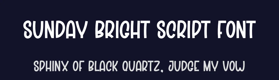 Sunday Bright Script Font by creativeletter — Display Font — thumbnail 2