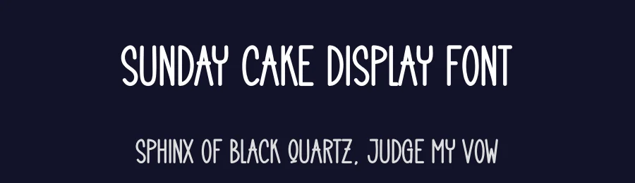 Sunday Cake Display Font by creativeletter — Display Font — thumbnail 2