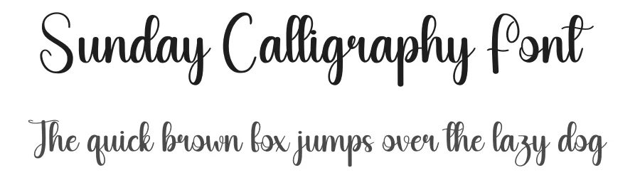 Sunday Calligraphy Font by andikastudio — Script Handwritten Font