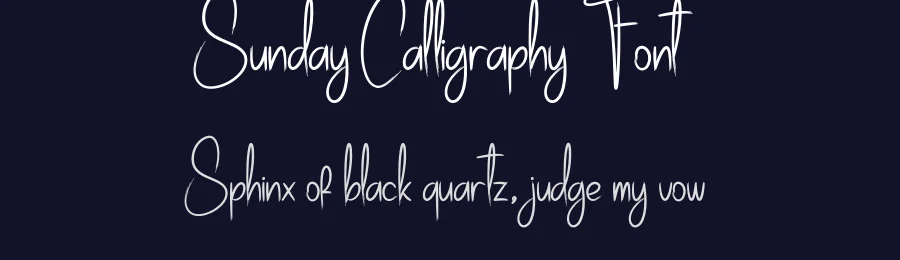 Sunday Calligraphy Font by creativeletter — Script Handwritten Font — thumbnail 2