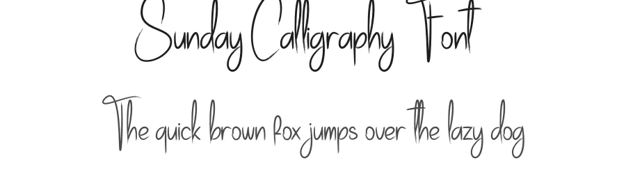 Sunday Calligraphy Font by creativeletter — Script Handwritten Font