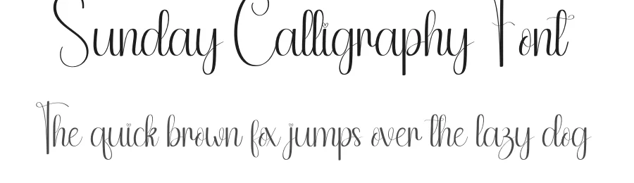Sunday Calligraphy Font by andikastudio — Script Handwritten Font