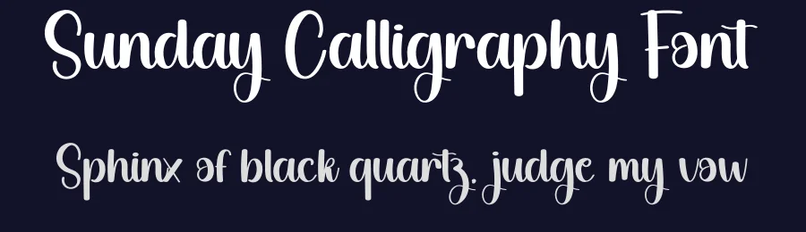 Sunday Calligraphy Font by creativeletter — Script Handwritten Font — thumbnail 2