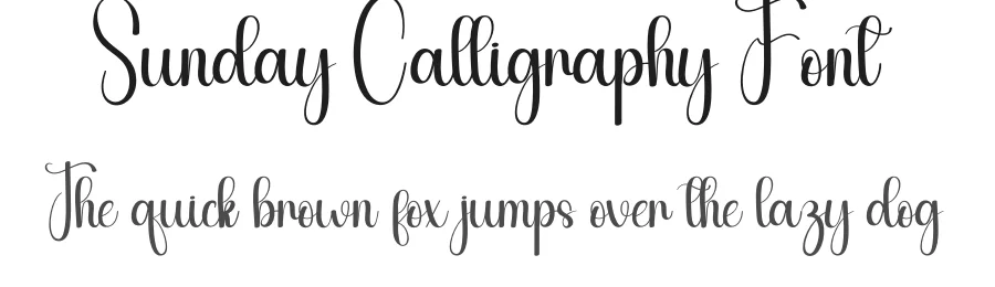 Sunday Calligraphy Font by andikastudio — Script Handwritten Font