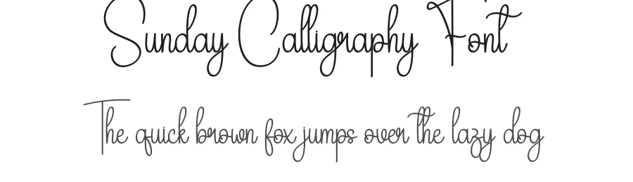 Sunday Calligraphy Font by andikastudio — Script Handwritten Font
