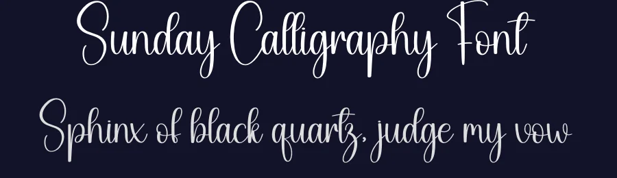 Sunday Calligraphy Font by creativeletter — Script Handwritten Font — thumbnail 2