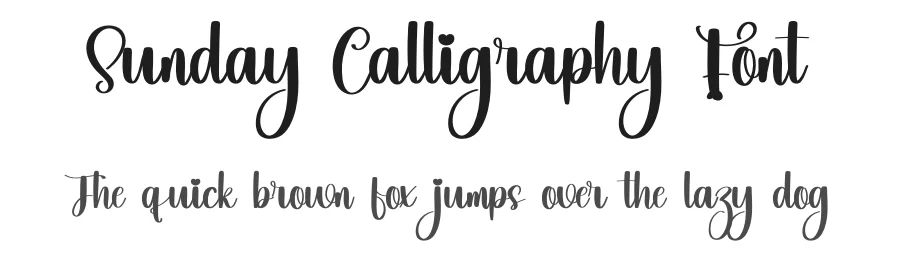 Sunday Calligraphy Font by inermediaSTUDIO — Script Handwritten Font