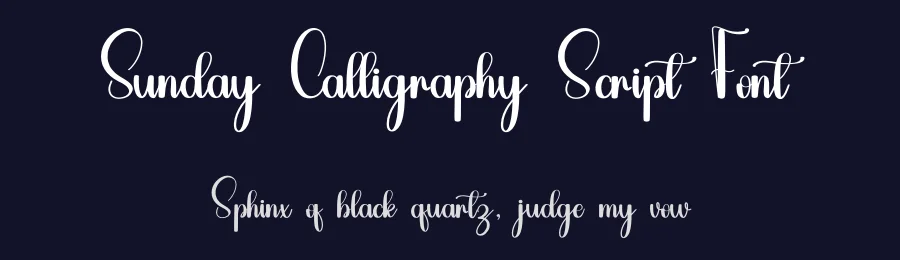 Sunday Calligraphy Script Font by inermediaSTUDIO — Script Handwritten Font — thumbnail 2