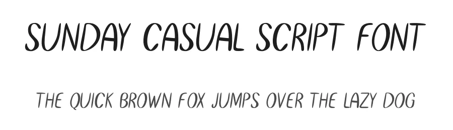 Sunday Casual Script Font by imamfathoni0 — Display Font