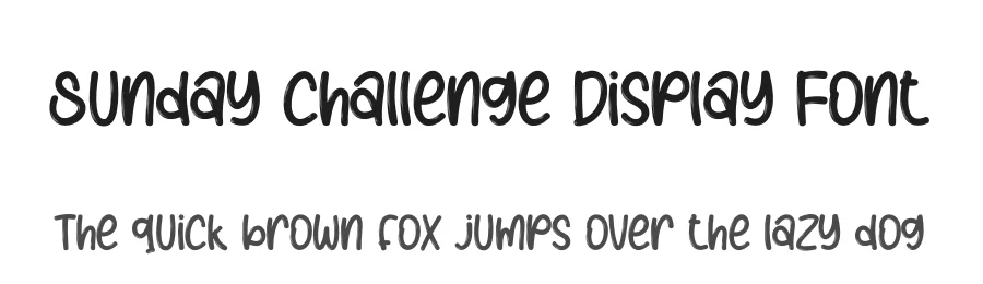 Sunday Challenge Display Font by creativeletter — Display Font