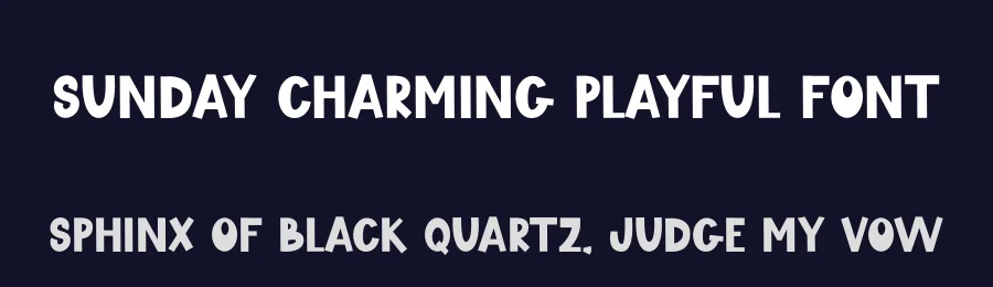 Sunday Charming Playful Font by freshtypeink — Display Font — thumbnail 2