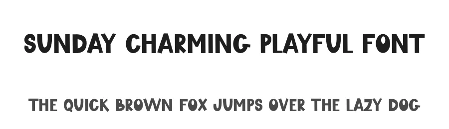 Sunday Charming Playful Font by freshtypeink — Display Font