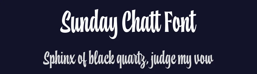 Sunday Chatt Font by Four Lines Studio — Script Handwritten Font — thumbnail 2