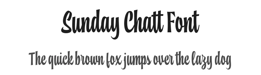 Sunday Chatt Font by Four Lines Studio — Script Handwritten Font