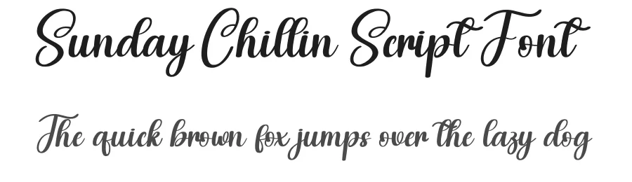 Sunday Chillin Script Font by creativeletter — Script Handwritten Font