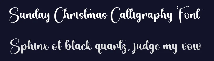 Sunday Christmas Calligraphy Font by andikastudio — Script Handwritten Font — thumbnail 2