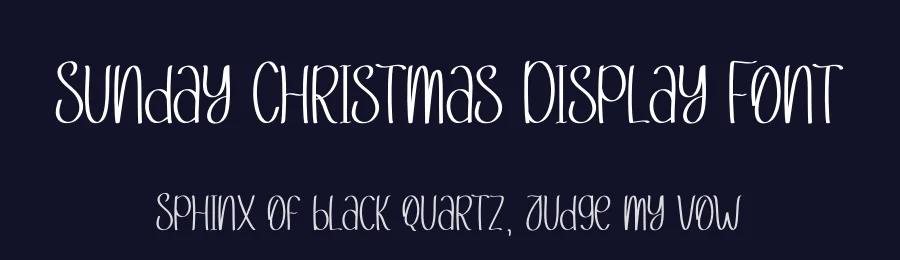 Sunday Christmas Display Font by andikastudio — Display Font — thumbnail 2