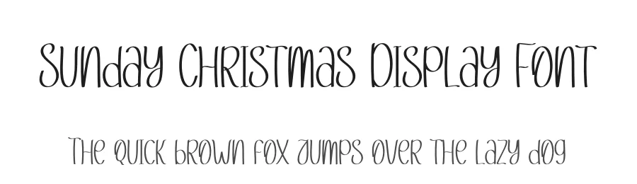 Sunday Christmas Display Font by andikastudio — Display Font