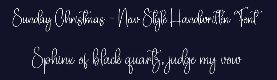 Sunday Christmas – New Style Handwritten Font by creativeletter — Script Handwritten Font — thumbnail 2