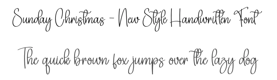 Sunday Christmas – New Style Handwritten Font by creativeletter — Script Handwritten Font