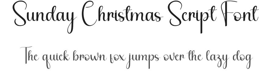 Sunday Christmas Script Font by andikastudio — Script Handwritten Font