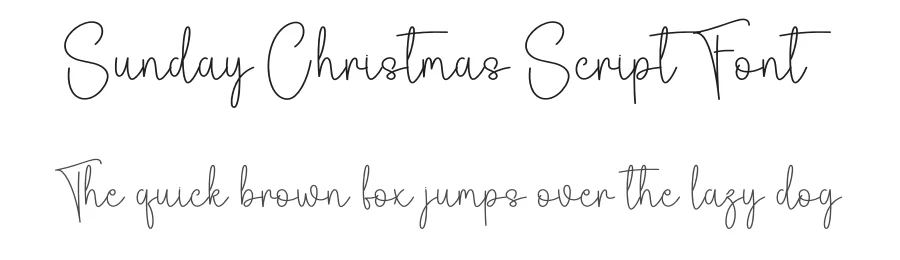 Sunday Christmas Script Font by andikastudio — Script Handwritten Font