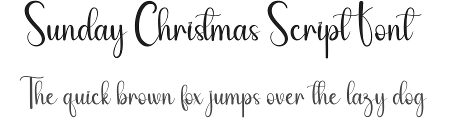 Sunday Christmas Script Font by andikastudio — Script Handwritten Font