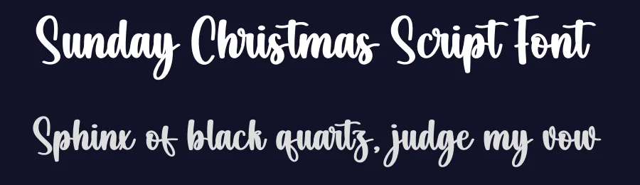Sunday Christmas Script Font by creativeletter — Script Handwritten Font — thumbnail 2