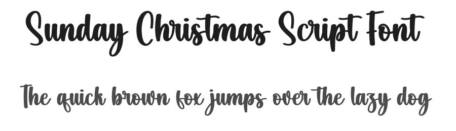 Sunday Christmas Script Font by creativeletter — Script Handwritten Font