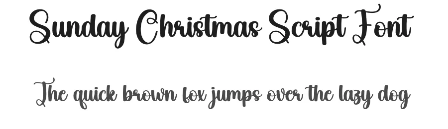 Sunday Christmas Script Font by creativeletter — Script Handwritten Font