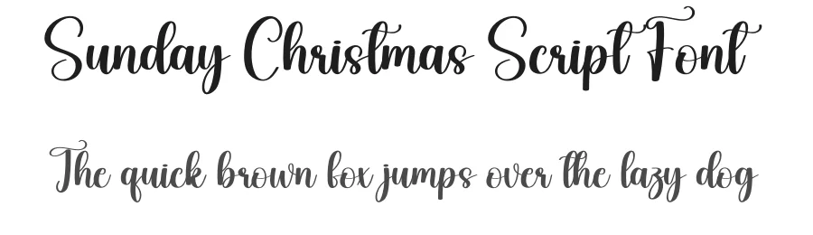 Sunday Christmas Script Font by creativeletter — Script Handwritten Font