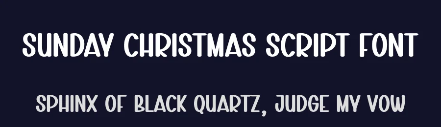 Sunday Christmas Script Font by creativeletter — Display Font — thumbnail 2