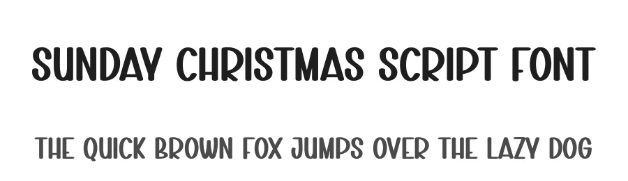 Sunday Christmas Script Font by creativeletter — Display Font