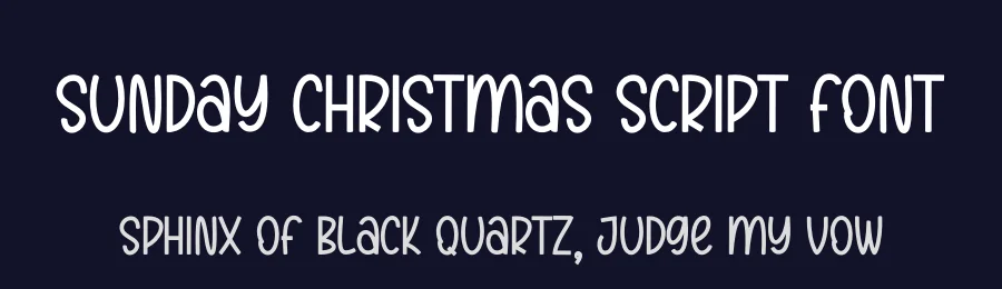 Sunday Christmas Script Font by creativeletter — Display Font — thumbnail 2