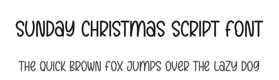 Sunday Christmas Script Font by creativeletter — Display Font