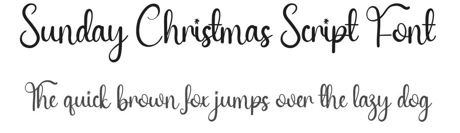 Sunday Christmas Script Font by andikastudio — Script Handwritten Font
