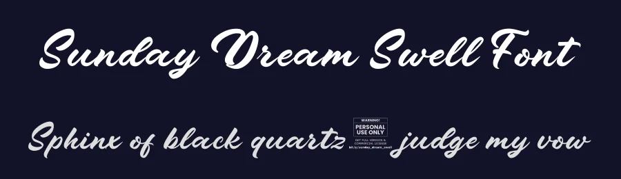 Sunday Dream Swell Font by Imaginatype — Script Handwritten Font — thumbnail 2