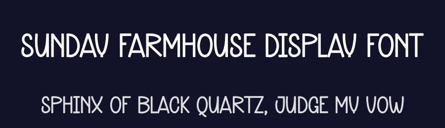 Sunday Farmhouse Display Font by andikastudio — Display Font — thumbnail 2