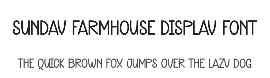 Sunday Farmhouse Display Font by andikastudio — Display Font